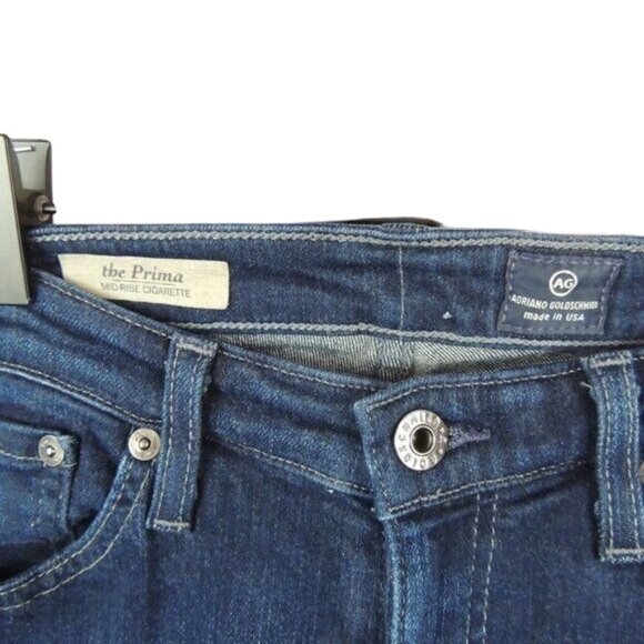 AG Adriano Goldschmied The Prima Mid Rise Cigarette Size 28 - Picture 8 of 9